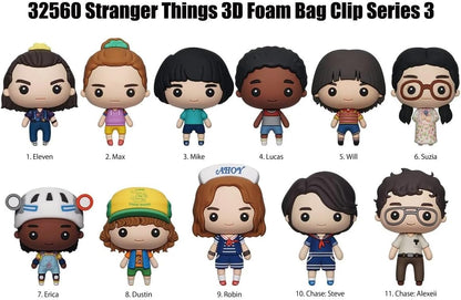 Monogram: Stranger Things (Series3) (Blind Bag/Random) 3D Foam Bag Clips Figures (32560)