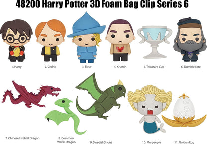 Harry Potter Series 6 Blind Bagged 3D Foam Figural Bag Clip | 1 Random