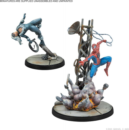 Asmodee, Marvel: Crisis Protocol - Web-Swinging Heroes, Affiliation Pack, Atomic Mass Games, Tabletop, 2 Players, from Age 14+, 90-120 Minutes, English, French and Spanish