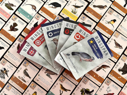 Stonemaier Games: Wingspan Fan-Designed Bird Promo Packs | 150 New Birds Designed by Fans Using Powers from Base Game & Expansions | Art Consistent with Existing Birds | Wingspan Base Game Required