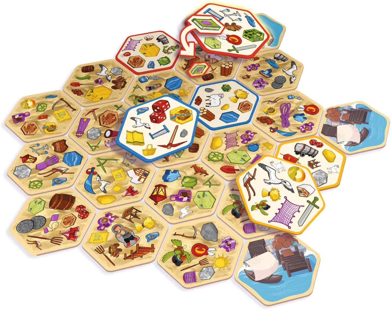 Asmodee | Dobble Catan | Family Card Game | Ages 8+ | 2-6 Players | 15 Minutes Playing Time