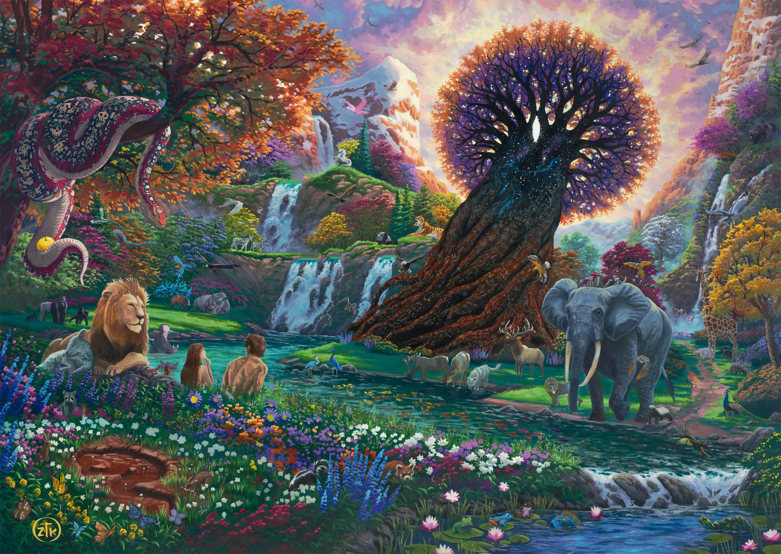 Schmidt | Zac Kinkade: The Garden of Eden (1,000 Pieces) | Jigsaw Puzzle | Ages 14+ | 1+ Players
