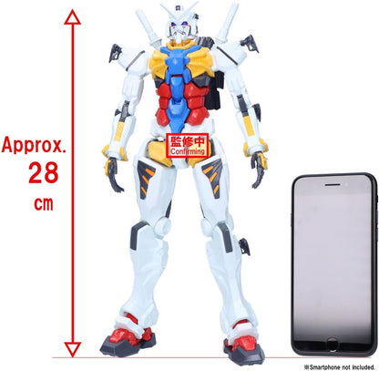 Banpresto BP29476P Action Figure White Gundam Mobile Suit Gundam Gquuuuuuux, Genkai Toppa 28 cm, Multicolor, Collectible Figure, Optimal for Anime Fans