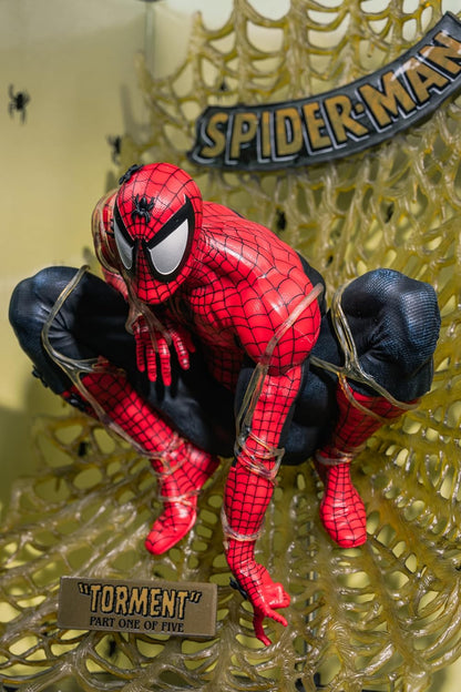 Marvel Collection - Statua in PVC 1/6 Spider-Man (Spider-Man # 1) (Gold Edition) (Gold Label) 15 cm