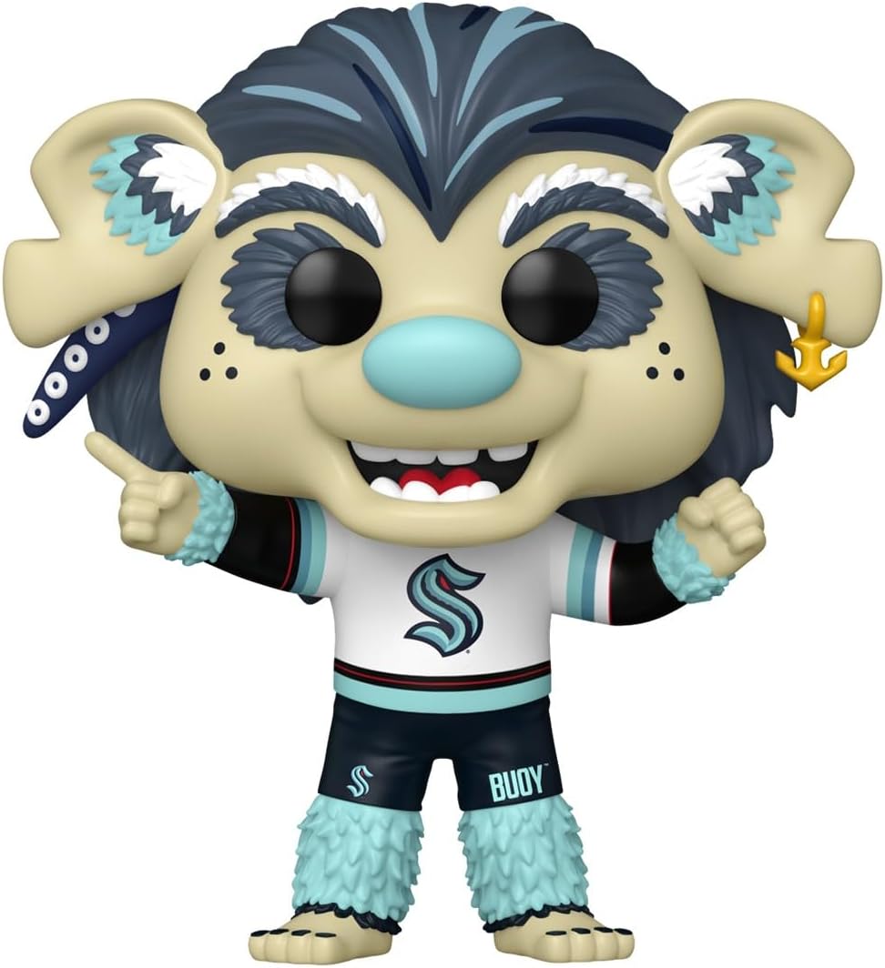 Funko Pop! NHL Mascots: Kraken, Buoy, NHL Mascots And Marks, Figura in Vinile da Collezione, Idea Regalo, Merchandising Ufficiale, Giocattoli per Bambini e Adulti, Sports Fans