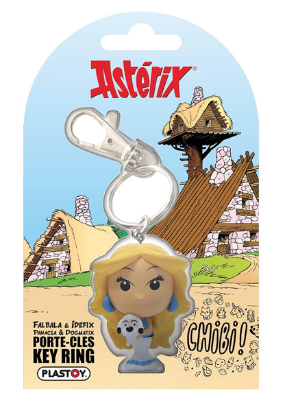 Plastoy Asterix Portachiavi Chibi Falbala e Idéfix - Plastica - 12 cm