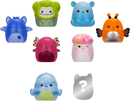 Squish-a-longs Mini-Squish 8-Pack (Wave 4, Style 3) Includes Jackie the Purple Tulip, Livo the Pink Gummy Bear, Pell the Grey Goat