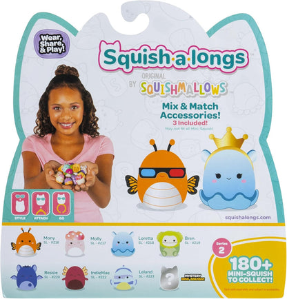 Squish-a-longs Mini-Squish 8-Pack (Wave 4, Style 3) Includes Jackie the Purple Tulip, Livo the Pink Gummy Bear, Pell the Grey Goat