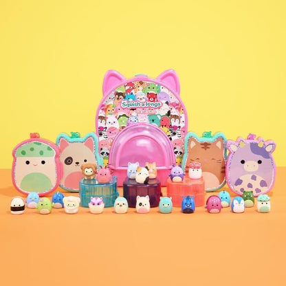 Squish-a-longs Mini-Squish 8-Pack (Wave 4, Style 3) Includes Jackie the Purple Tulip, Livo the Pink Gummy Bear, Pell the Grey Goat
