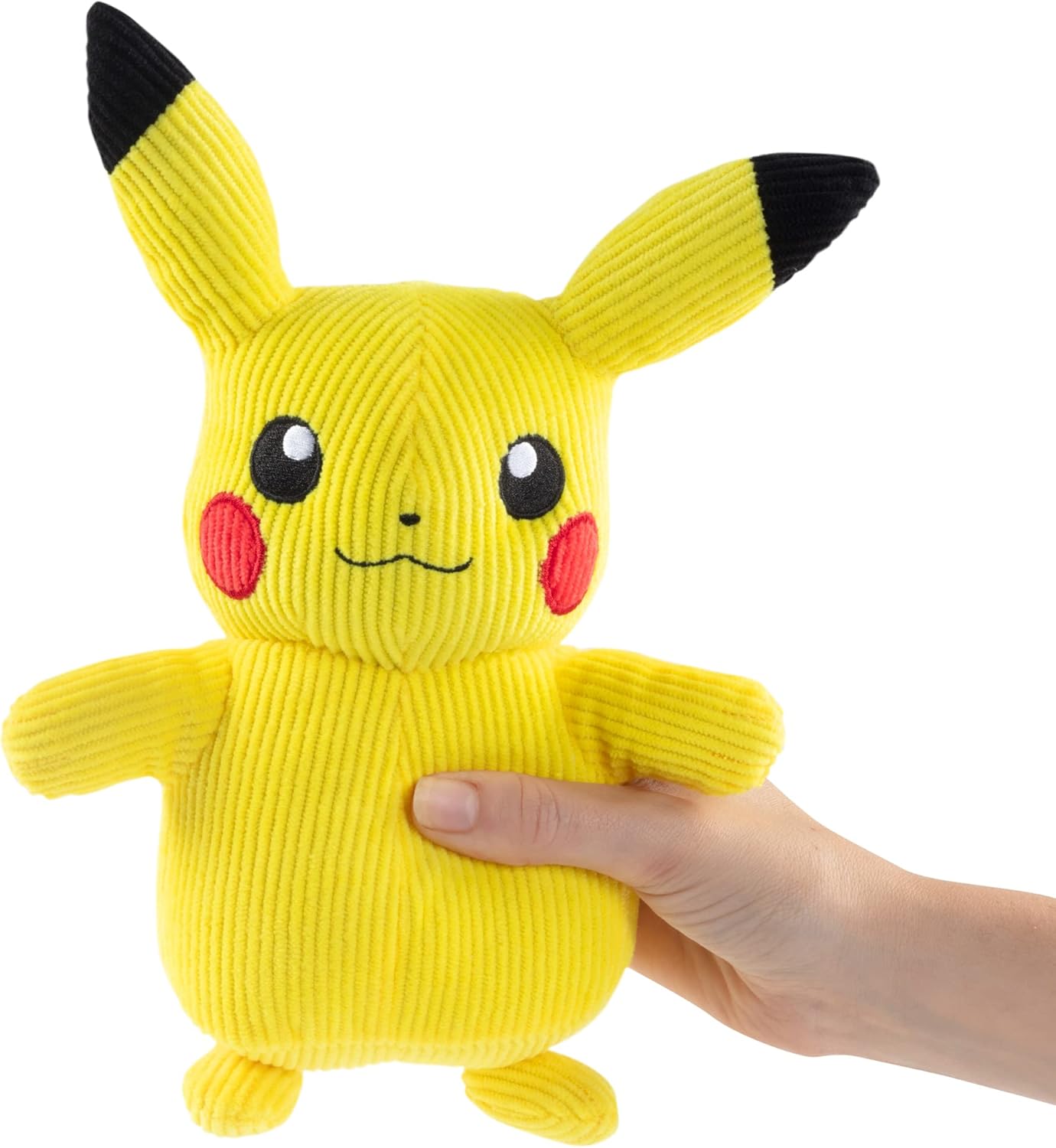 Pokémon Select Corduroy Pikachu Plush - 8-Inch - Unique Fabric - Authentic Details