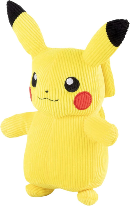 Pokémon Select Corduroy Pikachu Plush - 8-Inch - Unique Fabric - Authentic Details