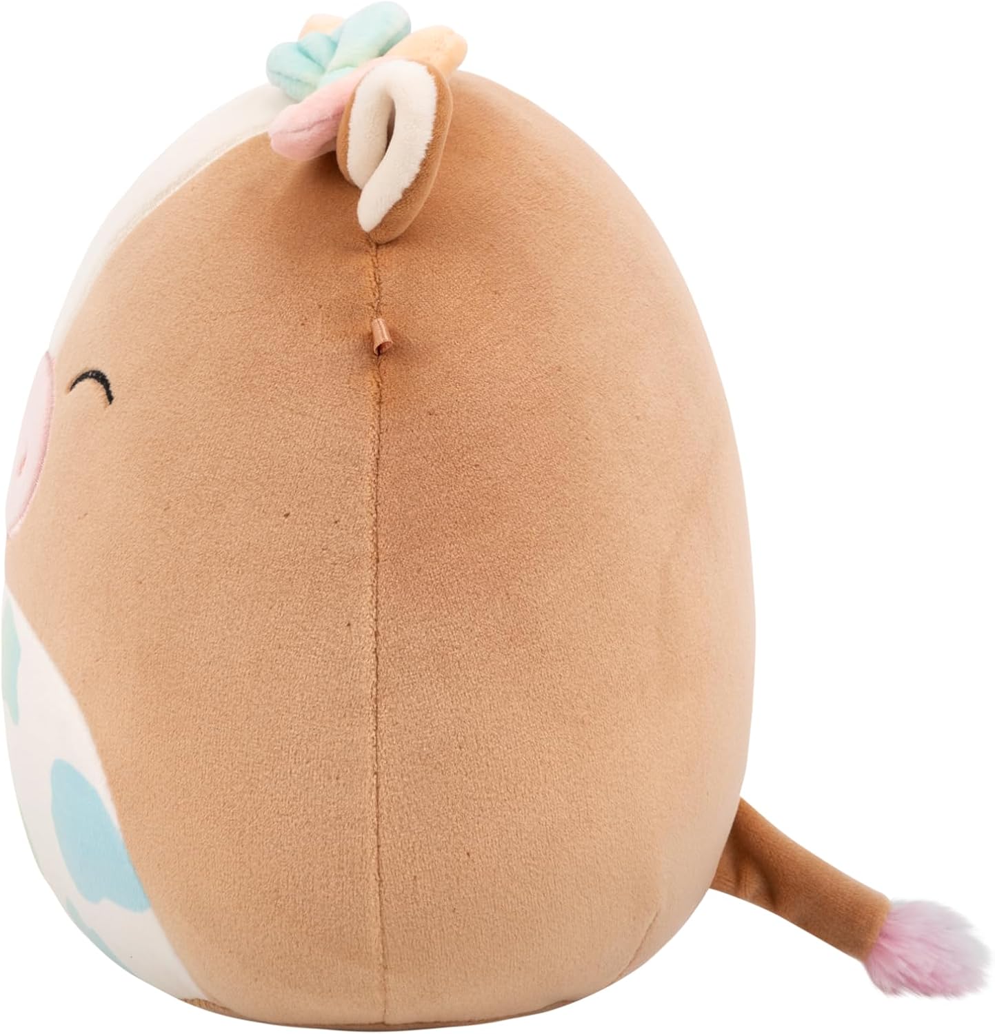 Squishmallows Original Griella the Winking Brown Cow with Rainbow Spotted Belly 8-Inch Plush