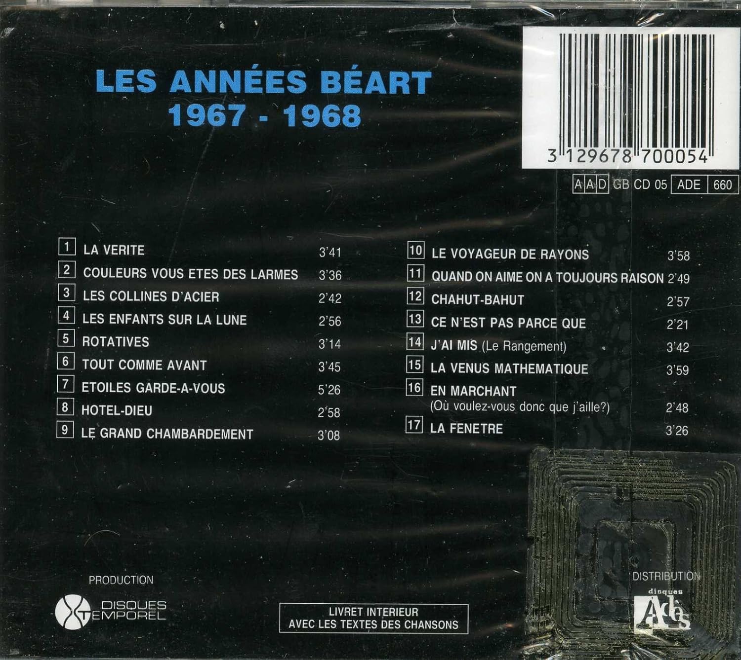 les annees Béart 1967 - 1968