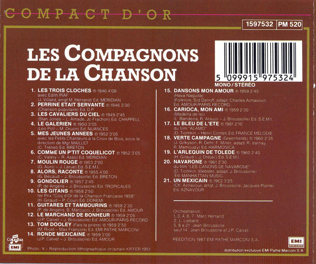 Les Compagnons De La Chanson