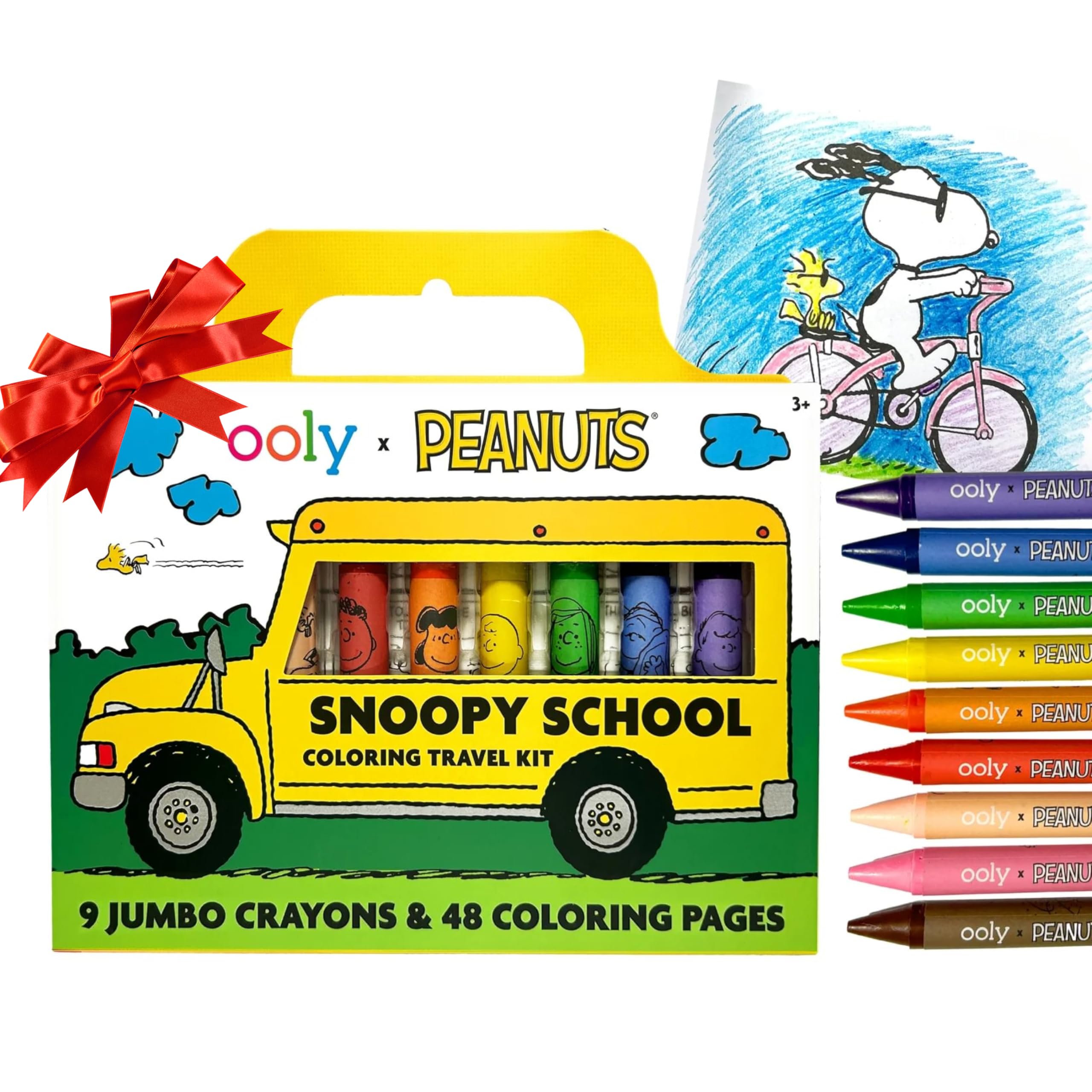 Ooly - OOLY x Peanuts: Snoopy School Coloring Travel Kit