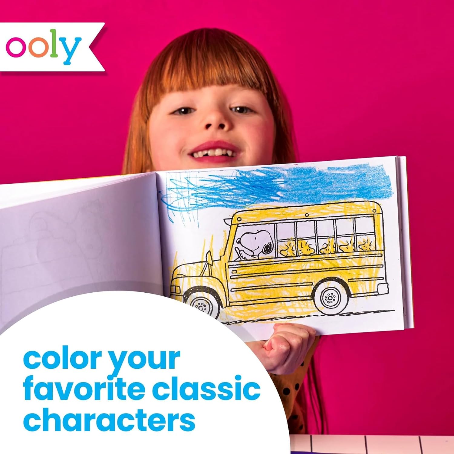 Ooly - OOLY x Peanuts: Snoopy School Coloring Travel Kit