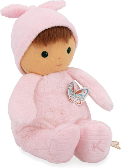 KALOO – Sehr weiche und Flauschige Babypuppe – Weicher und Zarter Körper – Stoffpuppe – Rosa Farbe – 24 cm – Waschbar – Ab der Geburt – K222005