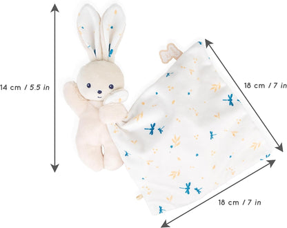 Kaloo Carre Douceur - Knuffeldoek Konijn delicaat wit
