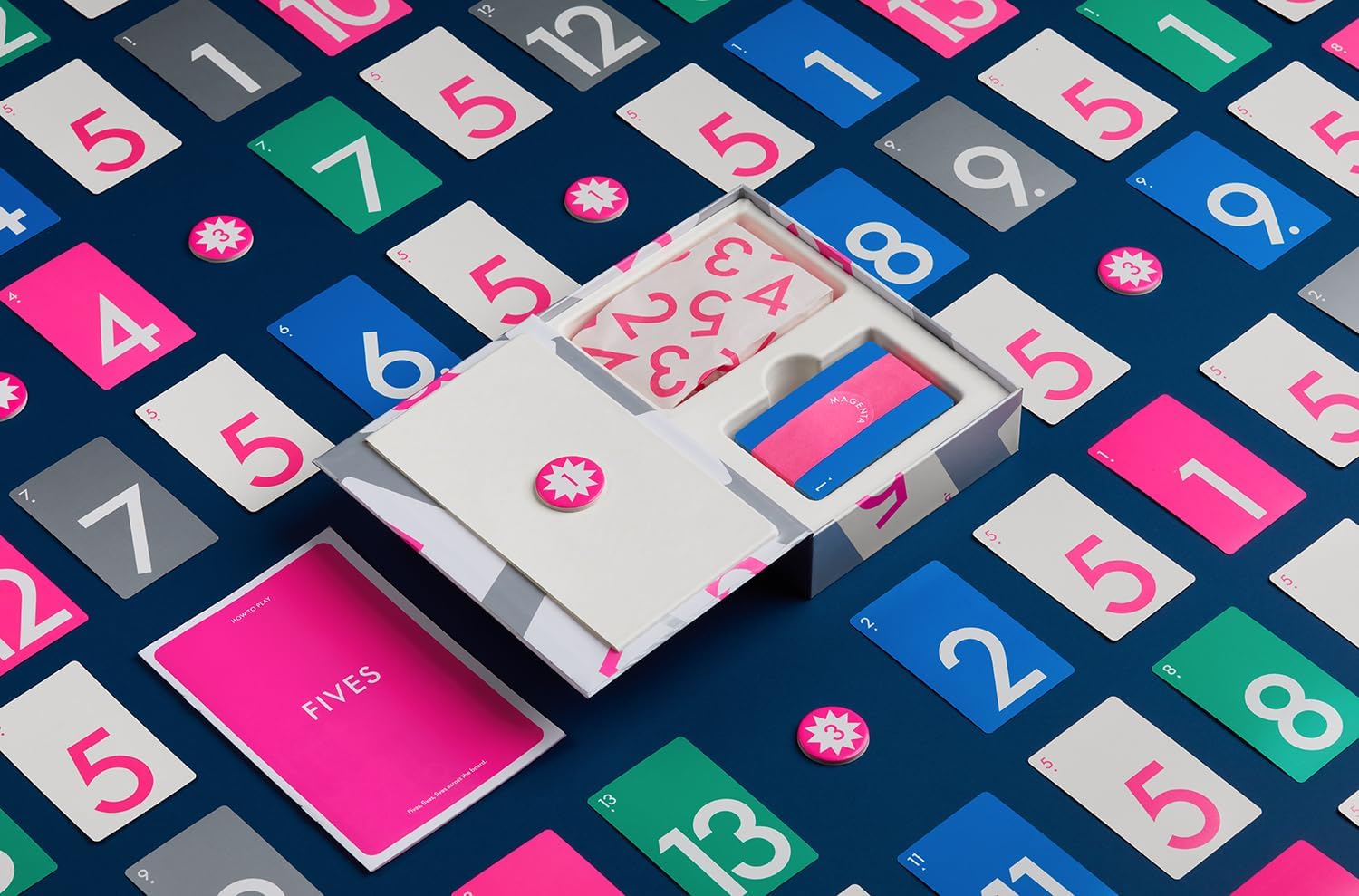 Fives Card Game (Magenta) – A Modern Twist on Classic Games Like Hearts and Spades