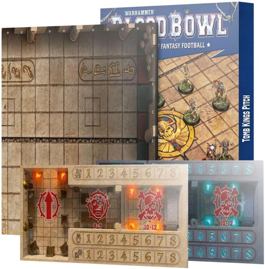 Games Workshop - Blood Bowl: Tomb Kings Team Pitch & Dugouts