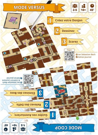 Maps Masters | Strategic & Creative Board Game | Build Your Dungeon and Trace Your Path | Competitive or Co-op Mode | Adventure & Thinking Game