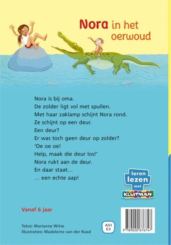 Uitgeverij Kluitman - Leren lezen met Kluitman - Nora in het oerwoud - AVI E3