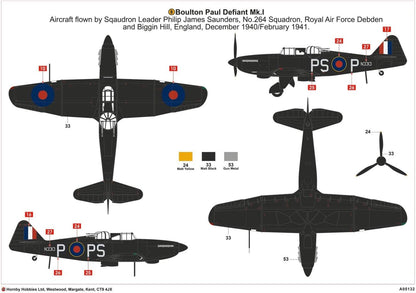 Airfix Modello A05132 Boulton Paul Defiant NF.1