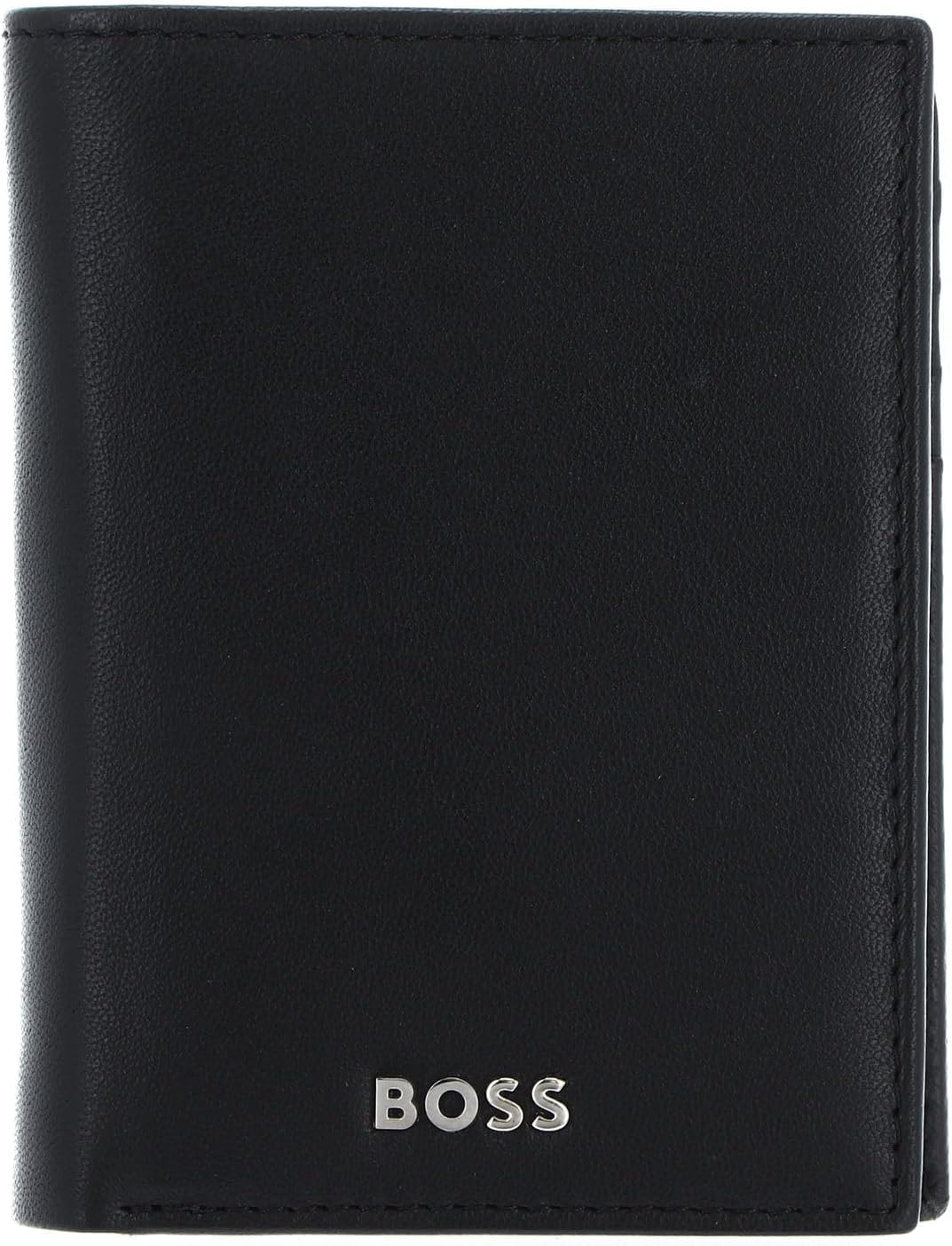 HUGO BOSS Classic Smooth Wallet, Black, Leather, RFID Protected, Bi-Fold, Men's Wallet