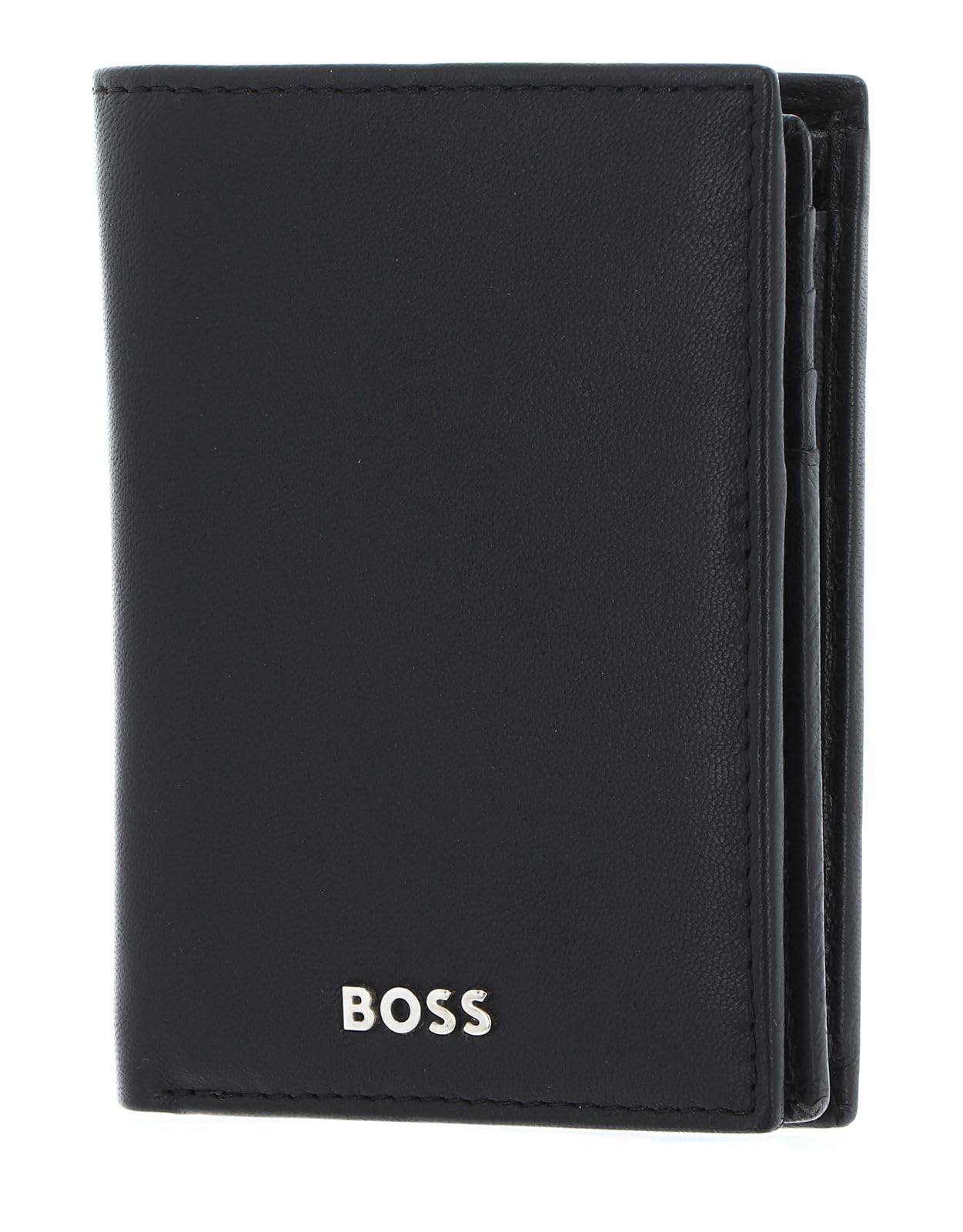 HUGO BOSS Classic Smooth Wallet, Black, Leather, RFID Protected, Bi-Fold, Men's Wallet