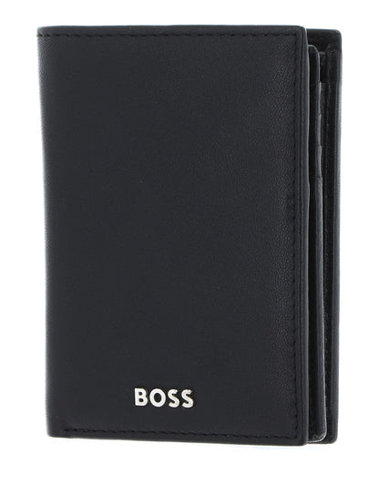 HUGO BOSS Classic Smooth Wallet, Black, Leather, RFID Protected, Bi-Fold, Men's Wallet