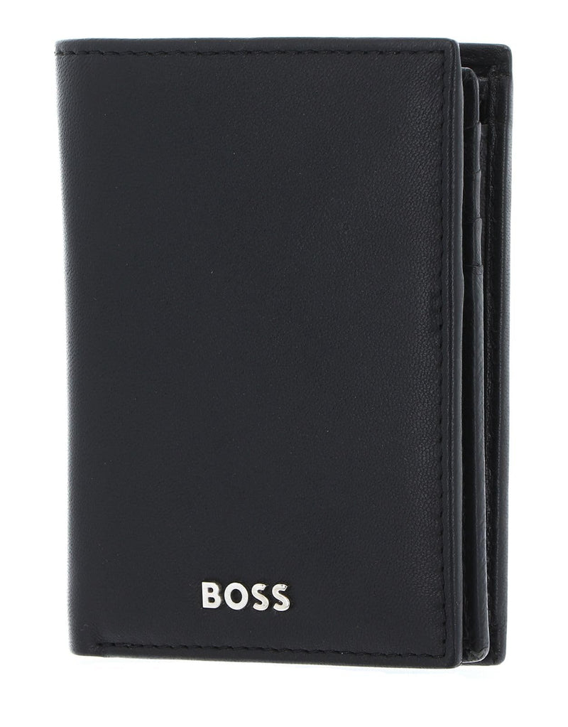 HUGO BOSS Classic Smooth Wallet, Black, Leather, RFID Protected, Bi-Fold, Men's Wallet