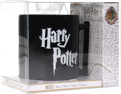 SD Toys Harry Potter Ceramic Mug, White/Black, 8 cm