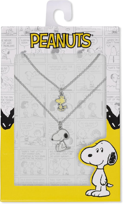 Disney - Peanuts Snoopy and Woodstock 2 Pc Necklace