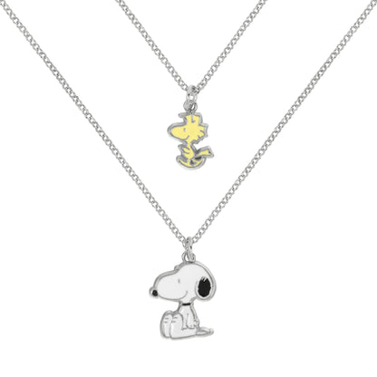 Disney - Peanuts Snoopy and Woodstock 2 Pc Necklace