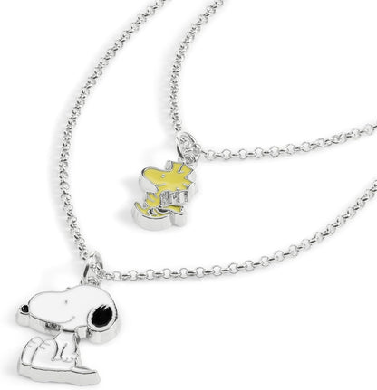 Disney - Peanuts Snoopy and Woodstock 2 Pc Necklace