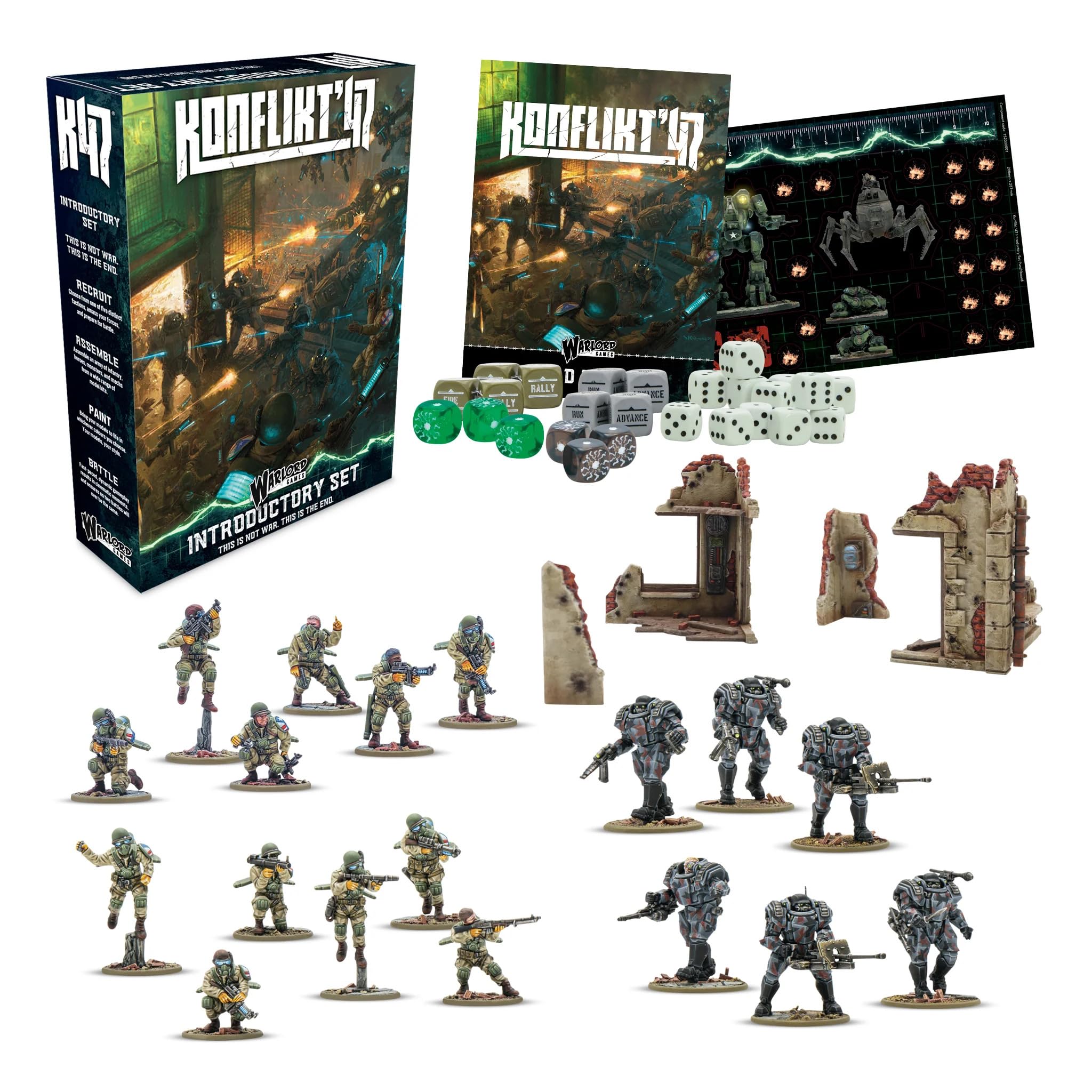 Warlord Games Konflikt '47 Introductory Starter Set 28mm Tabletop Miniature Wargaming