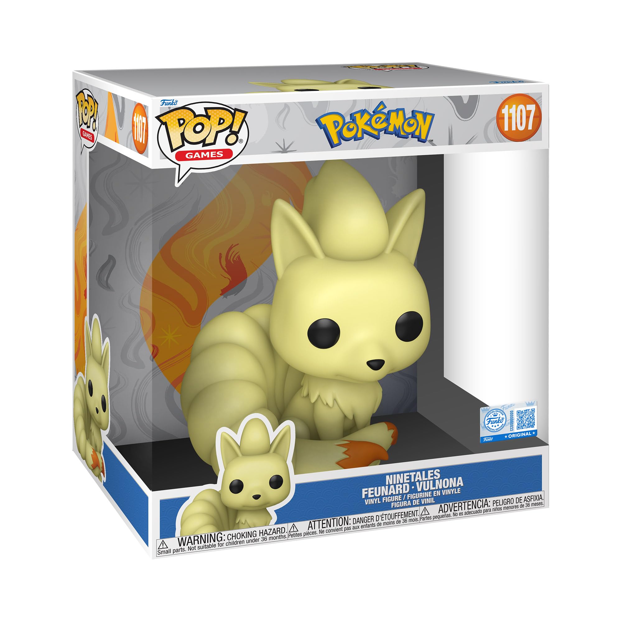 Funko Pop! Jumbo: Pokemon - Ninetails - Collectable Vinyl Figure - Gift Idea - Official Merchandise - Toys for Kids & Adults - Video Games Fans - Model Figure for Collectors and Display