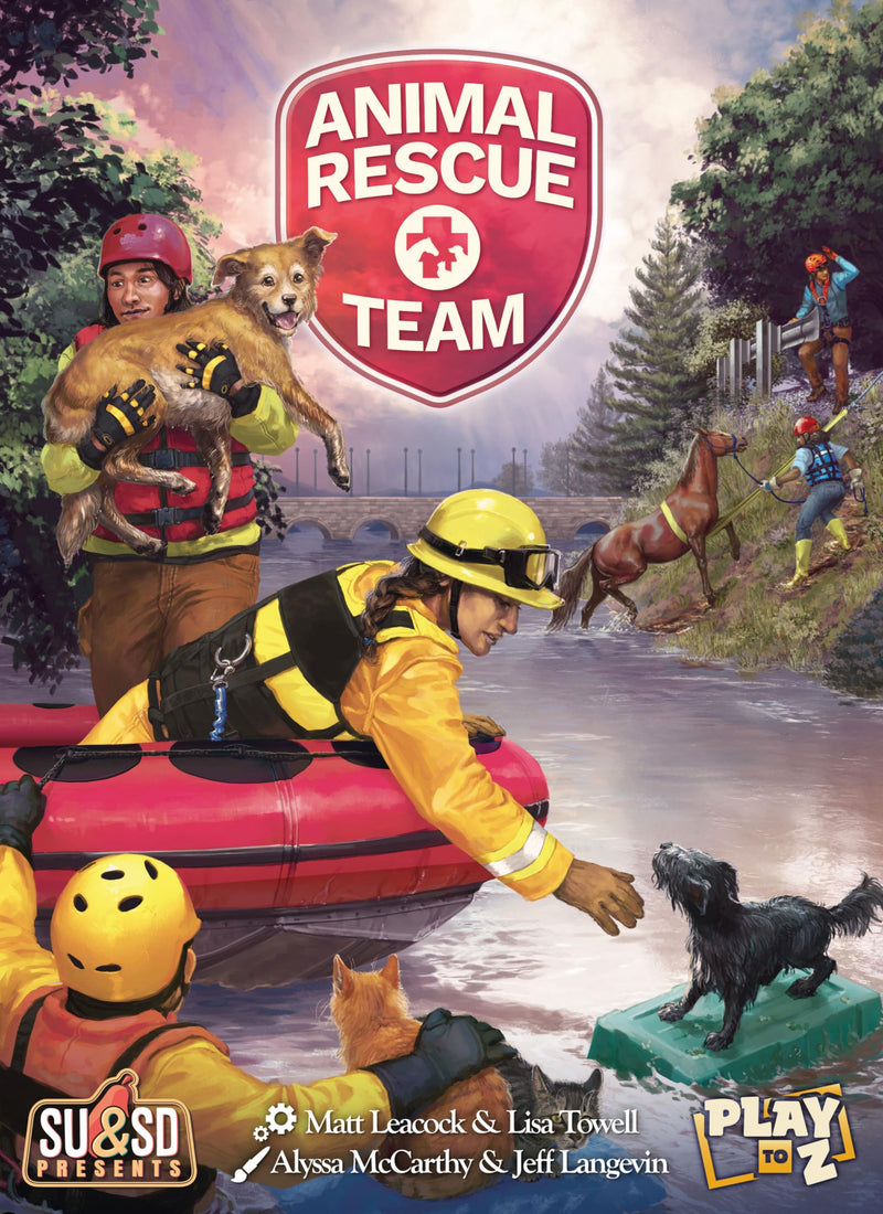 Animal Rescue Team by Play To Z | Cooperative Disaster Rescue Game | Save Cats, Dogs & Farm Animals from Floods, Fires & Earthquakes | Family Game | Ages 8+ | 2-4 Players | 45 Minute Playing Time
