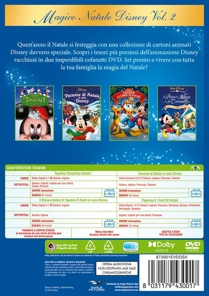 Dvd Magico Natale Disney Vol. 2 (4 Dvd)