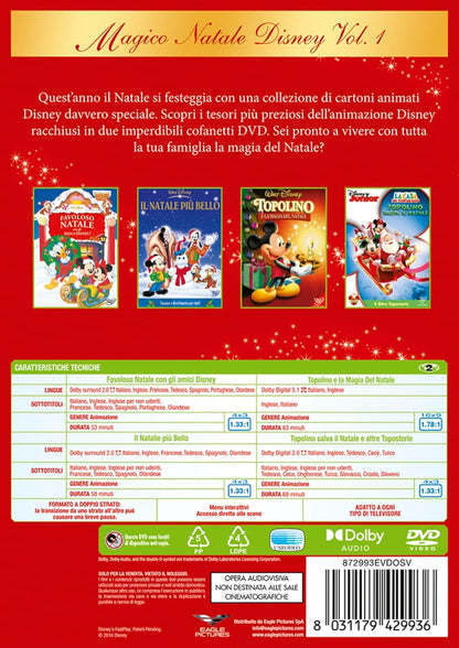 Magico Natale Disney Vol. 1 (4 Dvd) - (Italian Import)