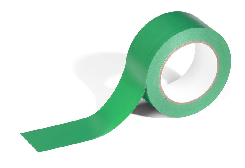 Durable DURALINE Floor Marking Tape - Self-Adhesive Temporary Marking Tape - 33 Metre Roll - Quick & Easy Application - Perfect for Temporary Marking - Green