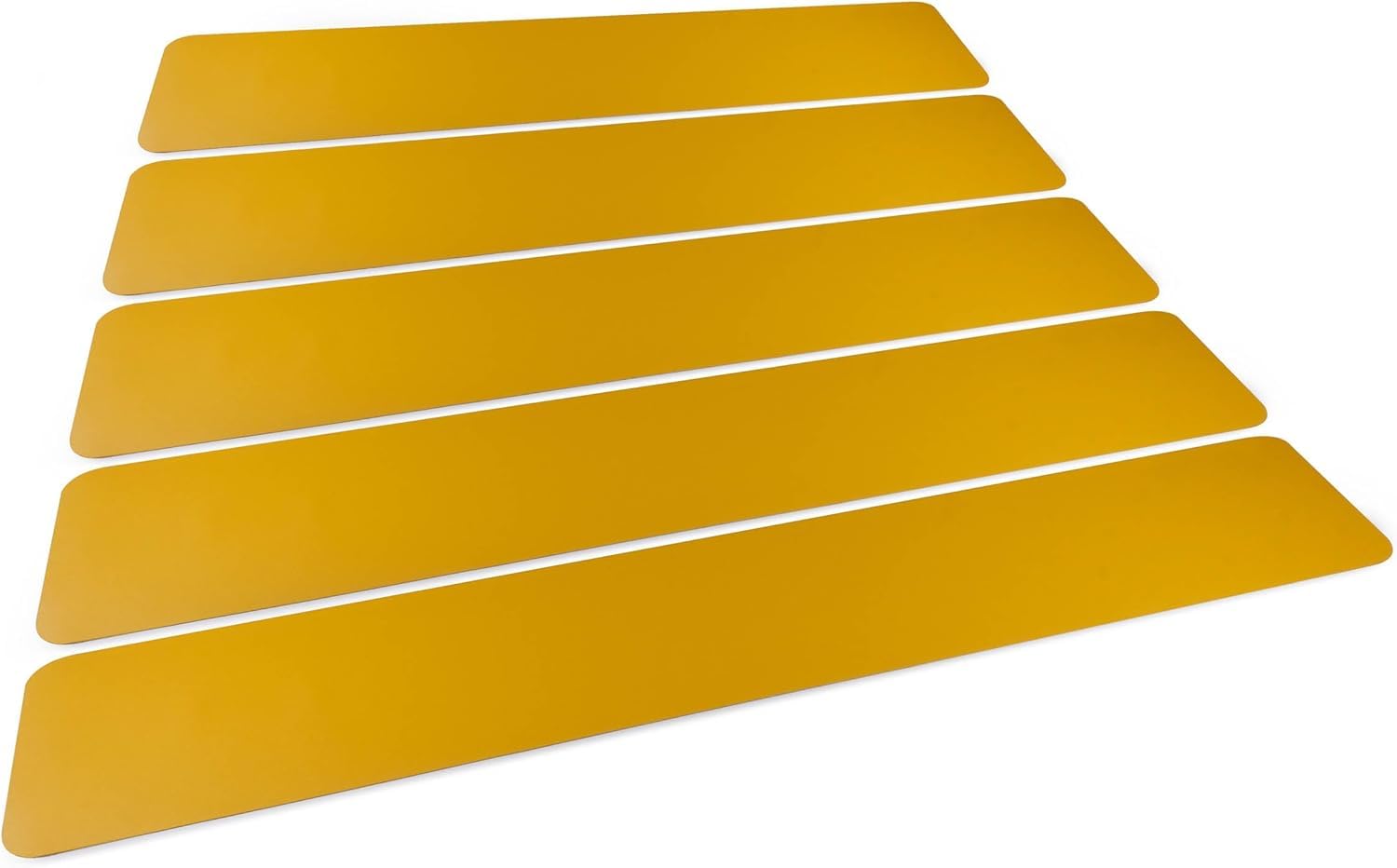 Durable Pedestrian Walkway Self-Adhesive Slip-Resistant Safety Floor Marking Yellow (Pack 5) - 181004