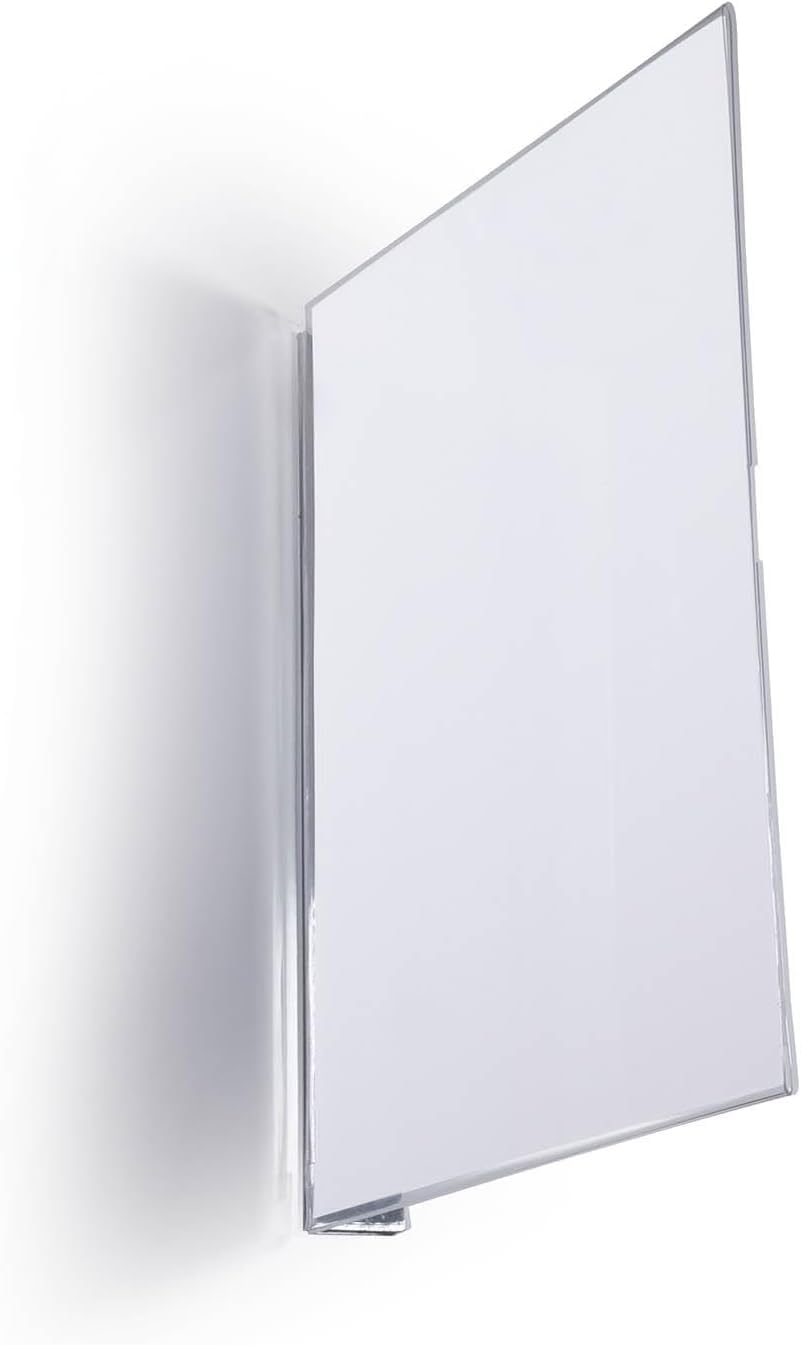 Durable Magnetic Aisle Sign A5 Portrait - Made from Strong PET Hard Plastic -Optimal for Clear Warehouse Signage - Pack of 10 Transparent Aisle Signs