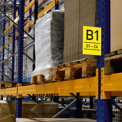 Durable Magnetic Aisle Sign A5 Portrait - Made from Strong PET Hard Plastic -Optimal for Clear Warehouse Signage - Pack of 10 Transparent Aisle Signs