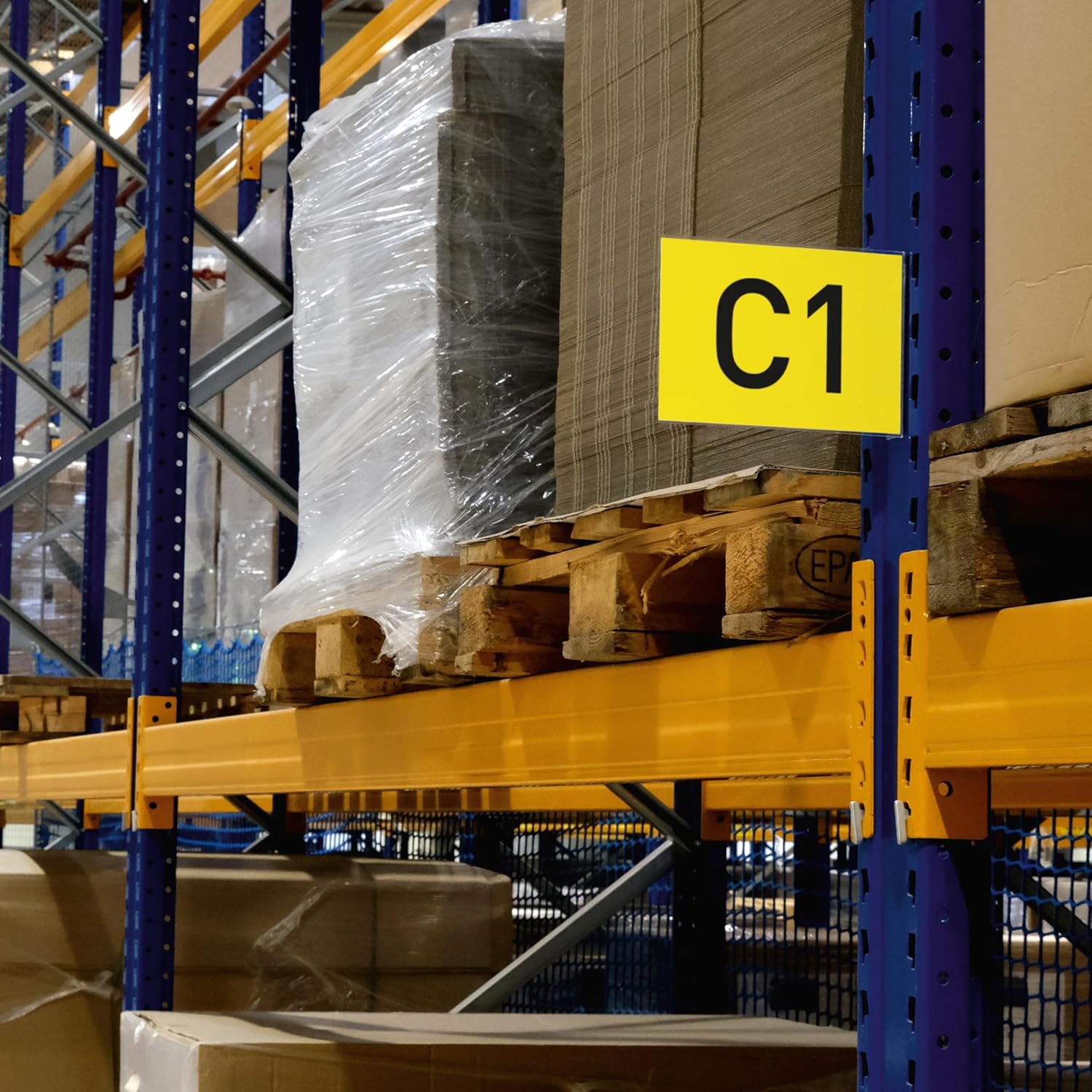 Durable Magnetic Aisle Sign A5 Landscape - Made from Strong PET Hard Plastic -Optimal for Clear Warehouse Signage - Pack of 10 Transparent Aisle Signs