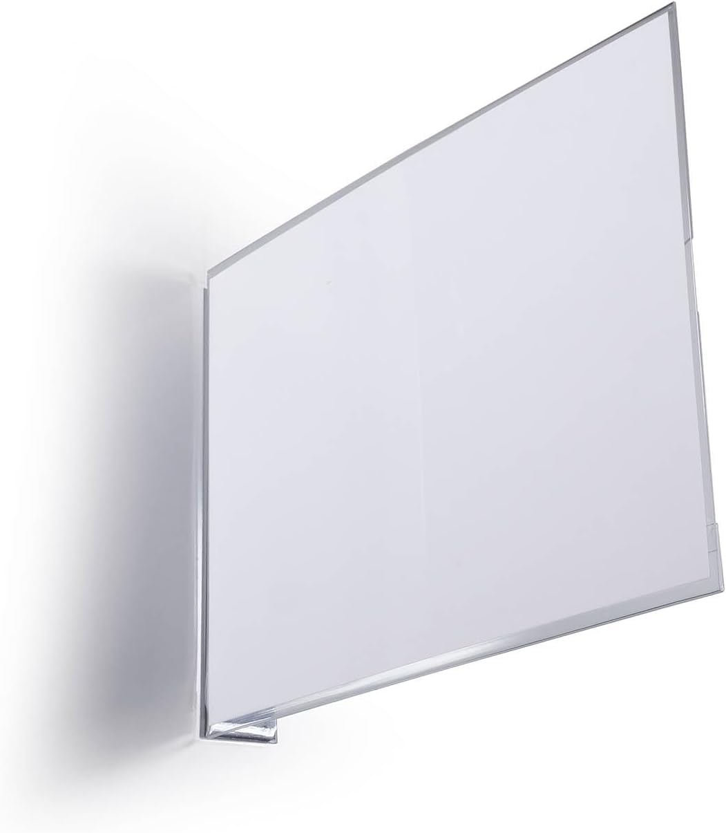 Durable Magnetic Aisle Sign A5 Landscape - Made from Strong PET Hard Plastic -Optimal for Clear Warehouse Signage - Pack of 10 Transparent Aisle Signs