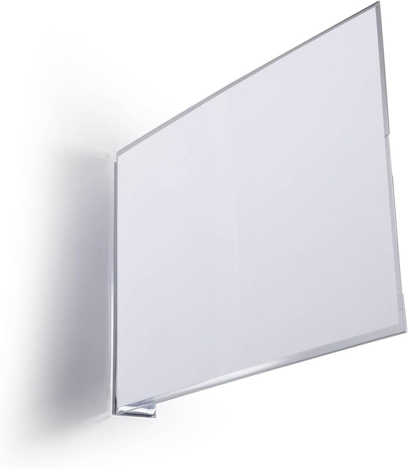 Durable Magnetic Aisle Sign A5 Landscape - Made from Strong PET Hard Plastic -Optimal for Clear Warehouse Signage - Pack of 10 Transparent Aisle Signs