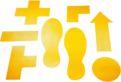 Durable 170404 Parking Space Marker in dot form, Self-Adhesive and Abrasion-Resistant, RAL 1003 Signal Yellow
