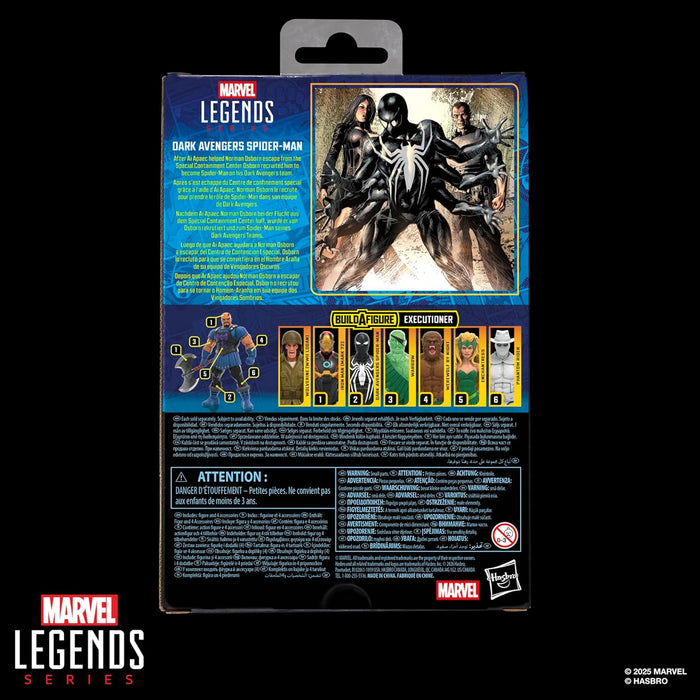 Hasbro Marvel Legends Series - Spider-Man Dark Avengers, action figure ispirata ai fumetti degli Avengers