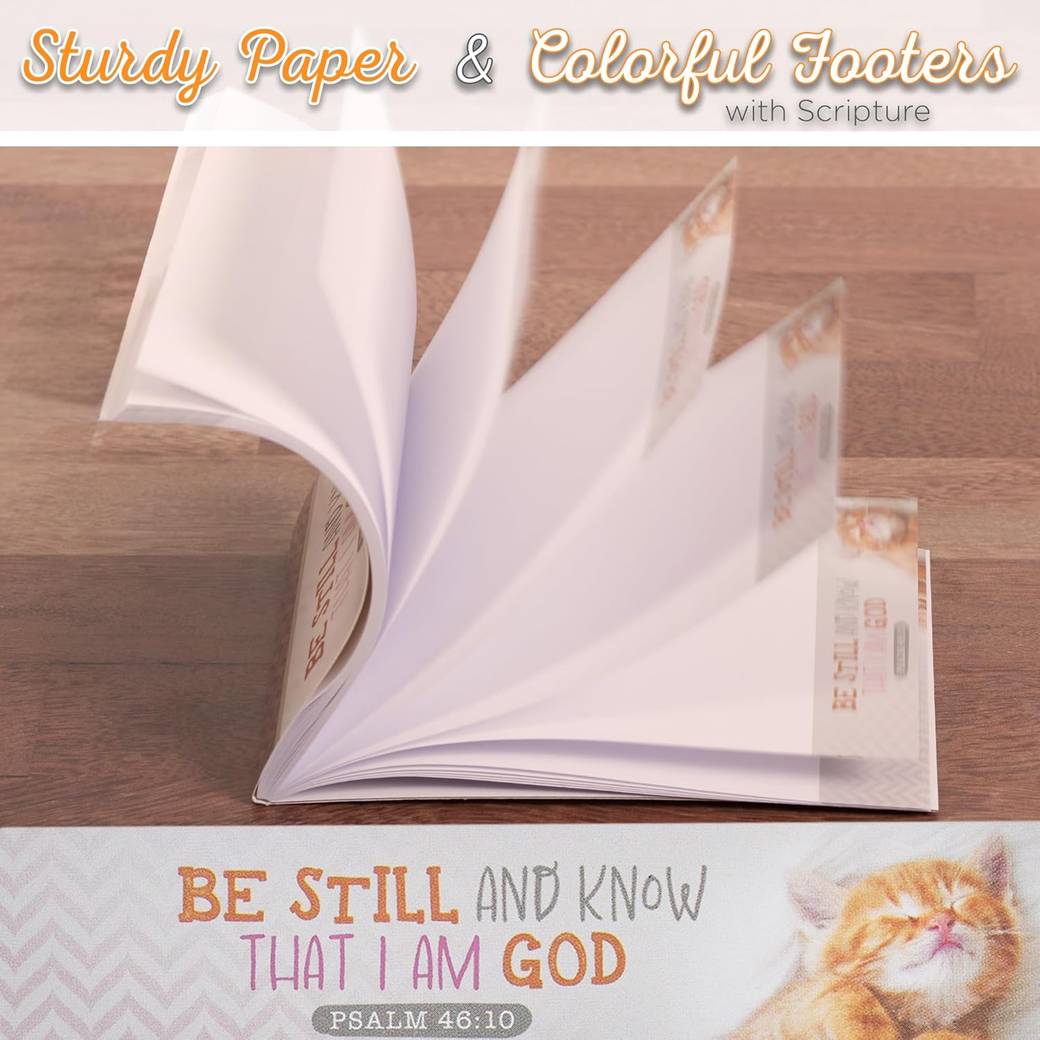 Notepad White Kitten Be Still & Know Ps. 46:10